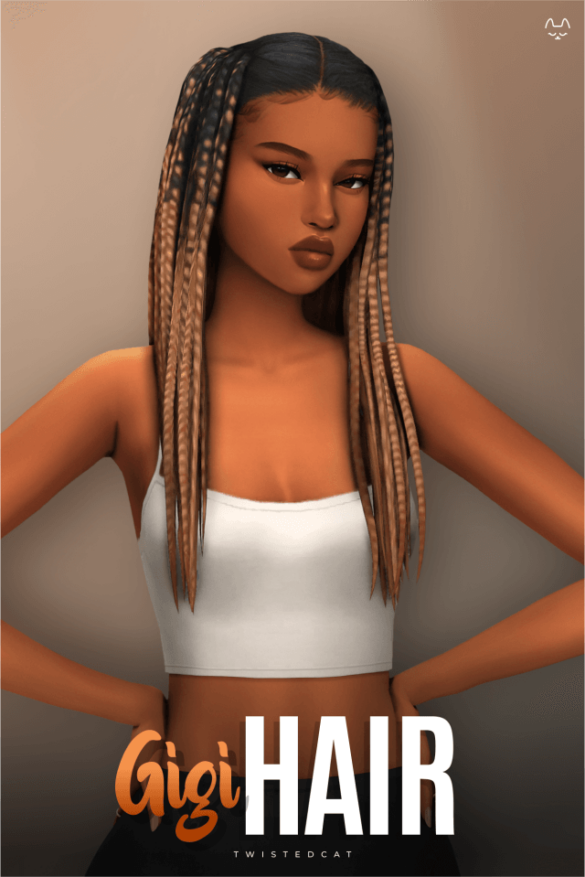 Gigi Hair Twisted Cat Wicked Sims Mods