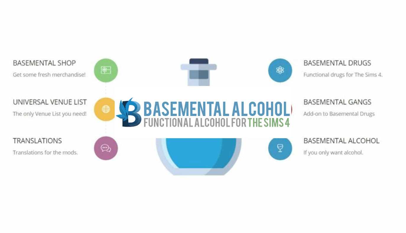 Basemental Alcohol - Wicked Sims Mods
