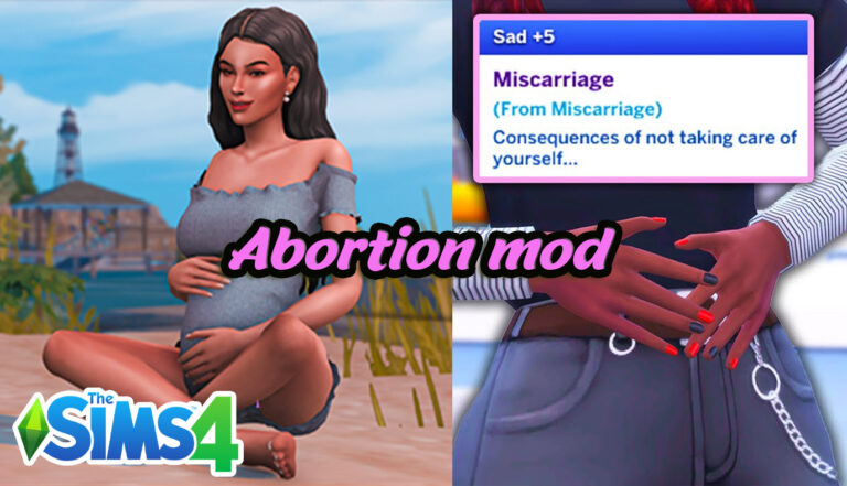 How to have a miscarriage in sims 4 pc abortion mod