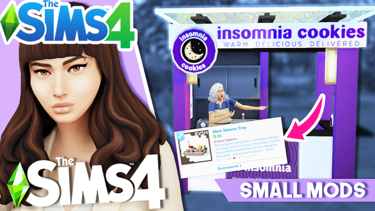Insimnia sims 4 Eats Fast Food Delivery Mod