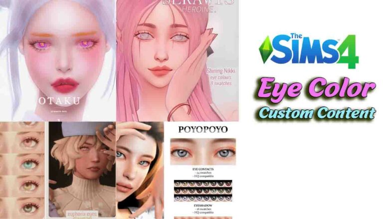 The Sims 4 Eye Colors cc