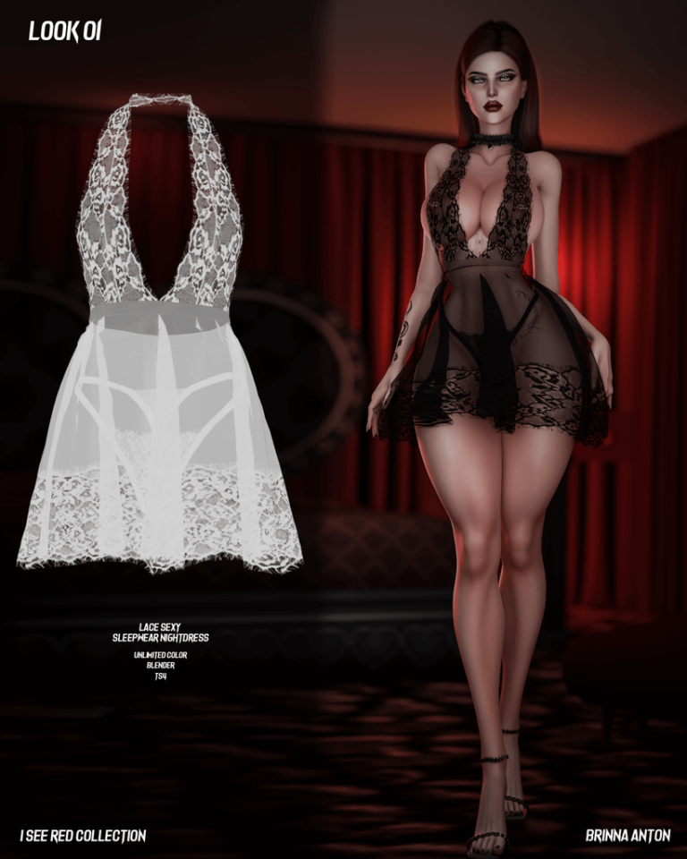 TS4 LINGERIE DRESS