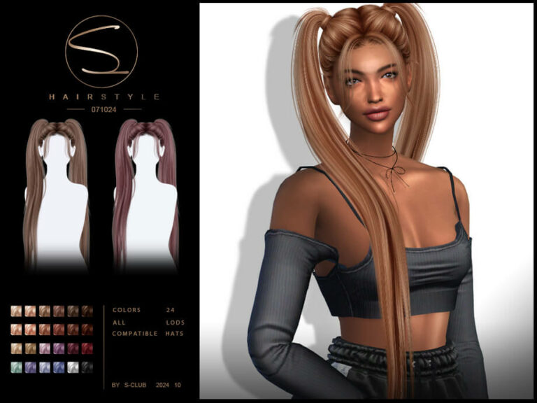 Double pony hairstyle071024 by S-CLUB