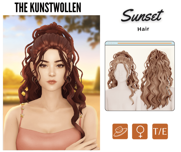 Sunset maxis hair