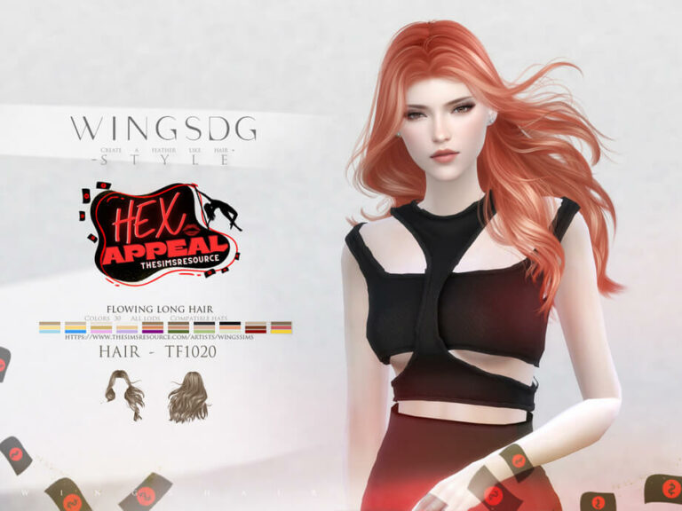 WINGS-TF1020-flowing long hair