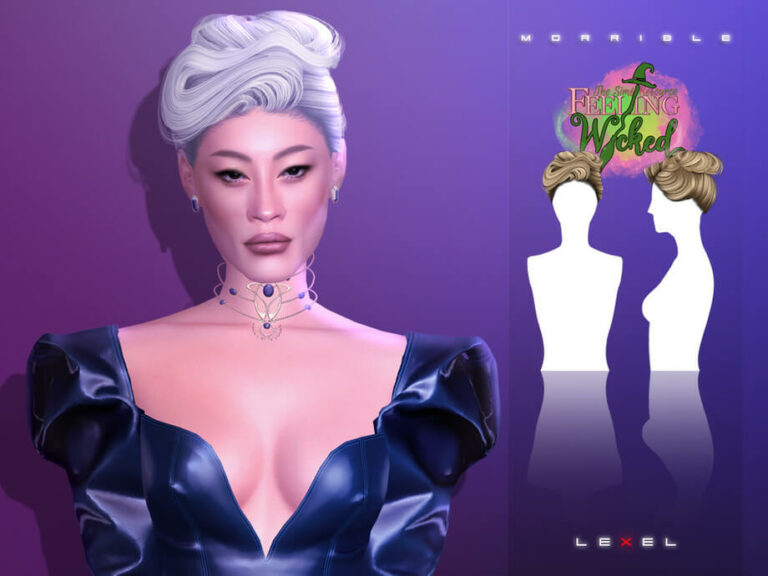 LEXEL - Morrible wavy updo with bun (adult hairstyle)