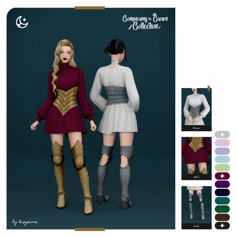 Blouse Mini Skirt Boots - Conquering the Crown
