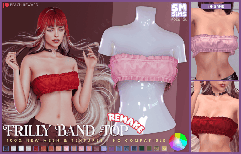 Frilly Band Top REMAKE