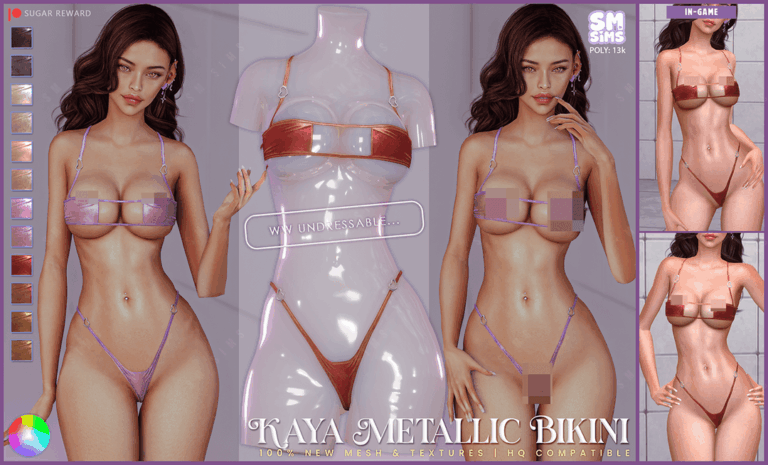 Kaya Metallic Bikini