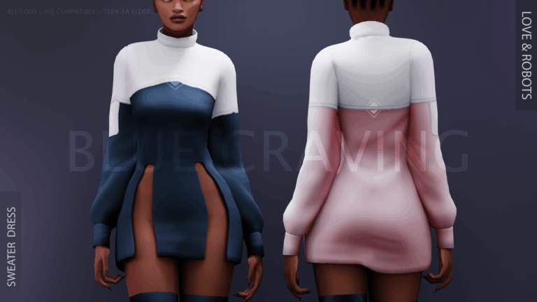 Love & Robots - Sweater Dress