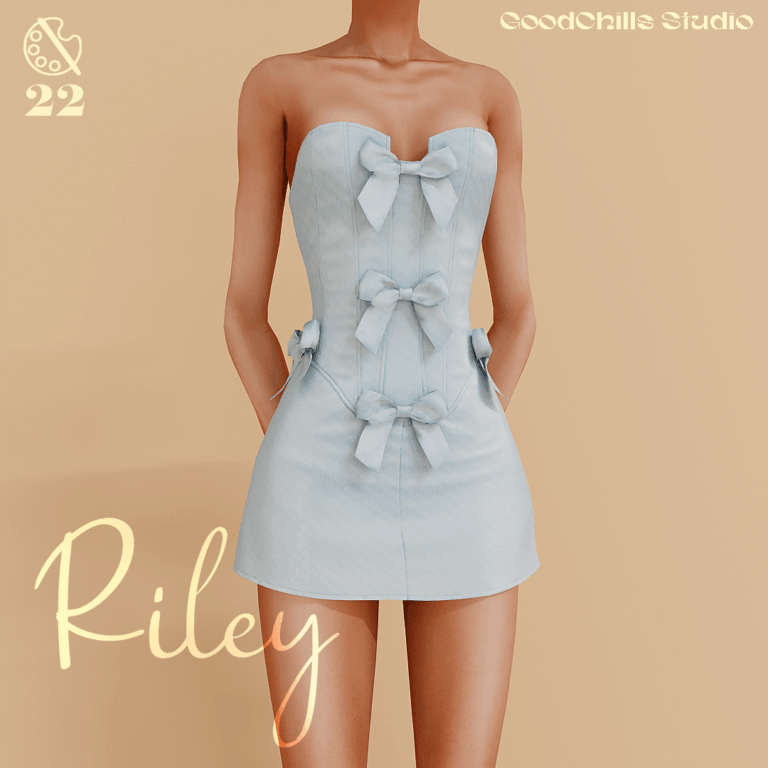 GCS Dress Riley Strapless Corset Bow Mini