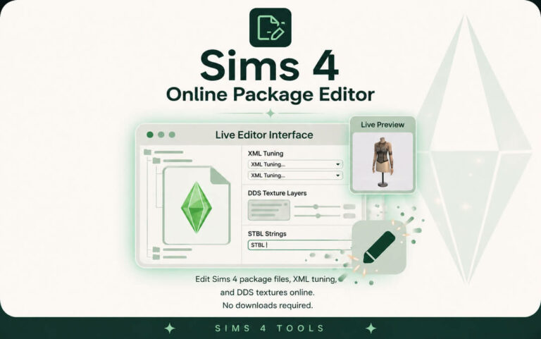 Sims 4 Online Package Editor