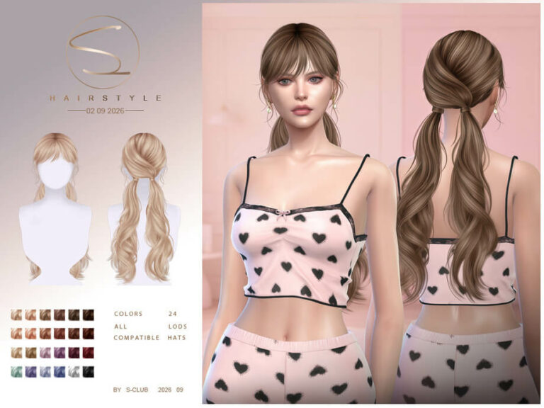 S-CLUB double Ponytail hairstyle